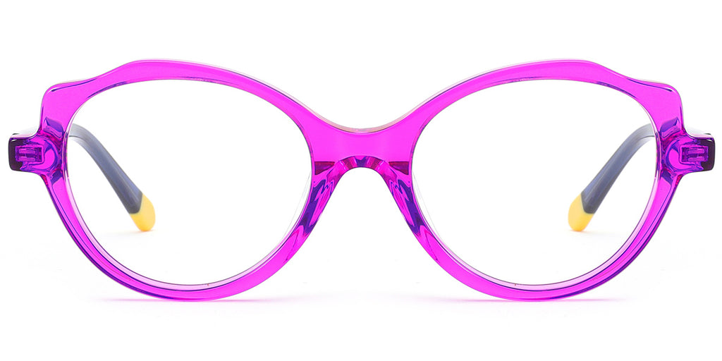 Kid's Acetate Oval Cat Eye Frame F7104