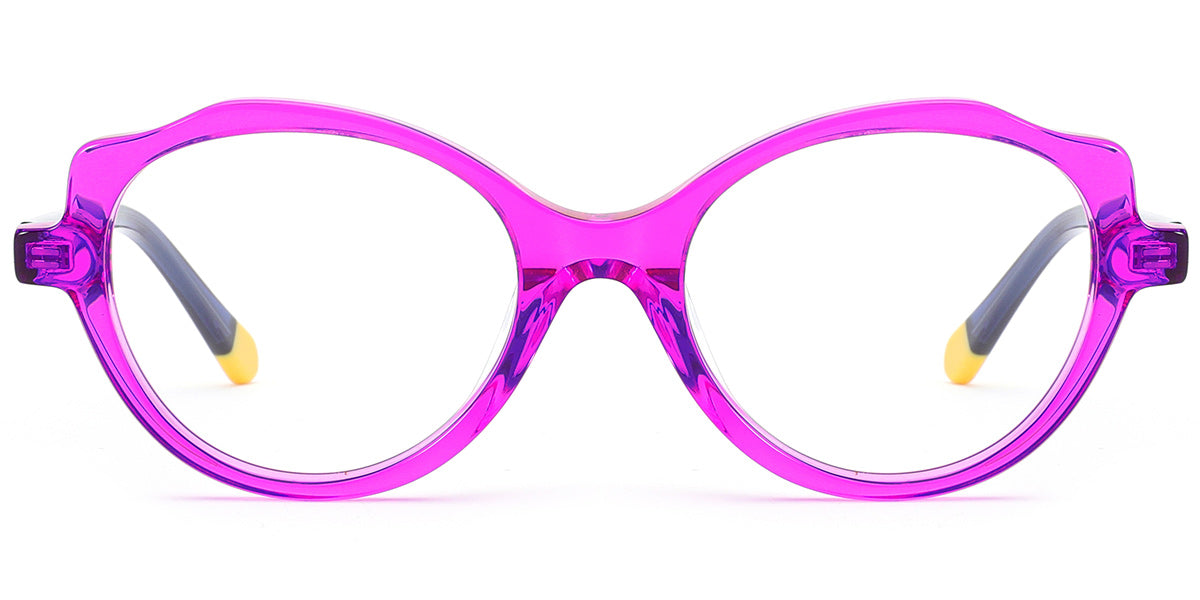 Kid's Acetate Oval Cat Eye Frame F7104
