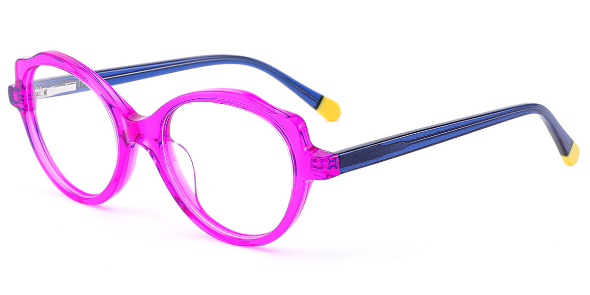 Kid's Acetate Oval Cat Eye Frame F7104