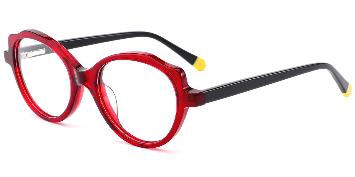 Kid's Acetate Oval Cat Eye Frame F7104